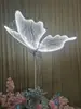 Nuevos accesorios para bodas: luces de mariposa brillantes, alas, marcadores de pasillo, decoraciones de escenario, decoraciones para salón de bodas, adornos de techo y decoraciones.