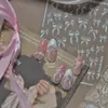 Tomoni&Não Perca os Adesivos para Unhas Jelly Estéreo, Adesivos para Unhas Estilo Sonhador, Material de Joia de Laço de Alta Qualidade