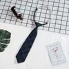 Gravata Plaid JK Ajustável para Uniforme Estudantil Feminino, Gravata Listrada Estilo Japonês, Gravata Estilo College para Homens, Curta Estilo Ins