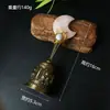 Item mais vendido para vendedores ambulantes: sino de manivela, sino de cobre vintage, sino de serviço, sino de metal para idosos, sino de sala de aula, sino de educação infantil