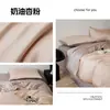 Juego de Cuatro Piezas de Lujo Ligero 100S Lenzing Tencel, Funda de Edredón Individual de Fibra de Lyocell para Refrescar en Verano, Suave como la Seda para Mujeres