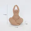 Ornamentos de Resina para Mulheres Plus Size, Yoga, Menina Abstrata Simples, Ornamentos de Mesa, Decorações para Estúdio de Yoga
