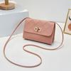 Bolsas femininas atacado transfronteiriço bolsa feminina mini fecho bolsa quadrada pequena moda personalidade diamante em relevo bolsa para celular pequena