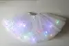 Falda Tutú de Lentejuelas Nueva para Niños Europeos y Americanos Falda Tutú Falda de Malla Luminosa de Longitud Media Falda de Conejo Estrella de Baile LED