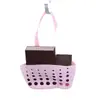 Cesta de Armazenamento Suspensa para Ralo de Pia de Plástico Ajustável Rack de Armazenamento para Itens Pequenos e Utensílios de Cozinha Rack de Drenagem