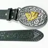 Fivela de Cinto Liga de Estanho-Zinco Antiga Galvanizada Águia Moda Retro Personalizada Cavaleiro Cabeça de Fivela de Cinto Transfronteiriça