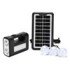 Sistema de iluminación solar, luces de 30 W, iluminación multifunción, carga USB para teléfono móvil, luz de inundación para acampar al aire libre