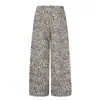 Pantalones de Chándal Casuales Unisex Estilo Americano High Street C1070 Estampado de Leopardo Sueltos de Pierna Ancha para Hombre