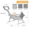 Máquina de corte manual comercial de batata frita, máquina de corte multifuncional de frutas e vegetais, triturador de pepino e rabanete, máquina de batata frita doméstica