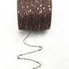 Corrente O de lantejoulas DIY, corrente cruzada, corrente achatada, grampo de cabelo estilo antigo, franja, enfeite de cabelo, materiais feitos à mão, acessórios de joalheria