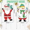 Placas de Natal de pé podem ser montadas nos designs de Papai Noel e boneco de neve, adequadas para decorações de festas em pátios externos, feitas de placa de PP