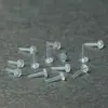 Caixa de Resina Não Alergênica Caixa de Plástico Transparente para Agulha de Orelha Caixa de Material PC Acessórios para Agulha de Orelha para Joias DIY