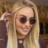 2026 Nuevo Estilo Moda Transfronteriza Europea Americana Para Viajar Montura Metálica Ovalada Gafas de Sol Protección Solar Tendencia Estilo Callejero Gafas de Sol