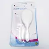 Set de Peine y Cepillo Ovalado con Dibujos Animados para Bebé de 2 Piezas para Masaje Craneal, Cuidado y Limpieza con Cerdas Suaves