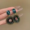 Pendientes de Vacaciones Retro Franceses Ouni de la Isla de Hong Kong, Pendientes de Playa de Alto Nivel para Fotos, Pendientes Exagerados Estilo Hong Kong para Mujer