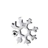 Llave de Copo de Nieve Multifuncional Llavero Portátil Hexagonal Grueso Acero de Alto Carbono Octagonal Mini Herramienta Llave Universal