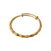 Joyería de Oro Arena Vietnamita, Brazalete de Bambú Nicho de Lujo Ligero, Brazalete Push-Pull para Mujer, Venta al por Mayor de Pulseras de Oro de Alta Gama
