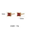 Pendientes de Moda Ins Europeos y Americanos Simples Versátiles Joyería Acero Inoxidable Perla Circonita Pendientes Redondos Mini Retro para Mujer