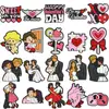 Nueva Serie de Bodas Día de San Valentín Accesorios Planos de PVC Broches, Bolsas, Accesorios para Joyería DIY, Parches de Goma Suave de Dibujos Animados