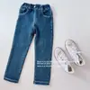 Roupas Infantis Meninas 2025 Novas Roupas Outono e Inverno Meninas Bebês Estilo Coreano Jeans Pequeno Cheiro Calças Flare Infantis Calças Infantis