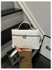 Bolsa de Hilo con Puntada de Diamante para Mujer, Estilo Nuevo Transfronterizo, Bolso de Hombro Único Versátil de Gama Alta, Bolso Cruzado de Moda Retro de Nicho