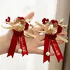 Ramillete de boda familiar, conjunto completo de flores para padres de la novia y el novio, conjunto de broche de boda, no flores, suministros para bodas