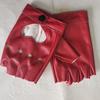 Guantes al por mayor transfronterizos de medio dedo Guantes de medio dedo de corazón DS para mujer europea y americana Guantes para actuación de pole dance en escenario y club nocturno