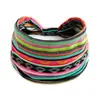 Diadema Estampada Rayas Blancas y Negras Simple Diadema Deportiva Elástica Accesorios para el Cabello para Mujeres Correr Yoga