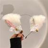 Faixa de Cabelo de Pelúcia para Lavar o Rosto e Maquiagem, Orelhas de Gato e Urso Fofas de Desenho Animado, Acessórios de Cabelo Femininos de Desenho Animado com Estampa de Leopardo, Novos Acessórios de Cabeça