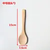 Colher Pequena de Madeira Sem Pintura Colher de Mel Colher de Aniversário Infantil Colher para Pasta de Tempero Japonesa em Pó Colher Doméstica Colher de Remédio Colher de Mexer