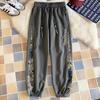 Pantalones nuevos de primavera para hombre, pantalones casuales, pantalones holgados con tobillo ajustado, pantalones deportivos juveniles para hombre, pantalones harén, pantalones deportivos bordados