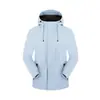 Jaqueta de expedição três em um com forro de fleece, conjunto de duas peças, espessada para outono e inverno, à prova de vento, repelente à água, com capuz, vestuário para montanhismo ao ar livre