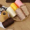 Atacado transfronteiriço linha oca de 2 mm linha de seda gelo brilhante carretel de 100g pacote de material para bolsa chapéu de crochê tecelagem manual