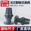 Válvula de Fondo de Aleta de Brida de UPVC Válvula de Retención de Tubería de PVC Industrial Válvula de Filtro de Tubería de Agua Válvula de Retención de Succión de Agua Cesta de Flores