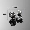 Nuevos pendientes de acero inoxidable para hombre, de fundición, combinables a diario, con diseño de serpiente y rosa, sencillos y distintivos.