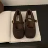 Zapatos de Felpa de Lana Individuales Zapatos Mary Jane para Mujer 2026 Otoño Invierno Nuevos Zapatos de Piel de Aroma Pequeño Zapatos de Algodón Cálidos para Exteriores para Mujer