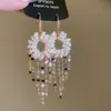Pendientes de gota con incrustaciones de diamantes transfronterizos europeos y americanos, pendientes de lujo de alta gama, accesorios para orejas de moda de nicho, venta al por mayor desde fabricante de Yiwu