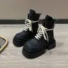 Botas Martin estilosas de salto grosso para mulheres, cool e retrô, nova coleção outono/inverno, super populares, que aumentam a altura e antiderrapantes, 2026