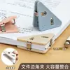 Clip Triangular de Colores, Clip de Plástico Multifuncional, Clip Transparente para Esquinas, Carpeta de Almacenamiento para Exámenes Estudiantiles, Diseño Creativo Anti-Rodamiento