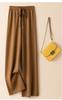 Pantalones de pierna ancha de punto populares en transmisión en vivo para mujer, primavera y otoño, cruzados, adelgazantes, rectos, de cintura alta, con cordón, estilo mopa