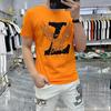 Camiseta de manga corta de verano para hombre, estilo europeo, moderna, con cuello redondo, informal, personalizada, ajustada, transpirable, fina y cómoda.