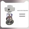 Válvula de esfera tipo DN150V Válvula de esfera de aço inoxidável tipo V com flange Válvula de esfera com revestimento de flúor elétrica