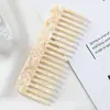 YHJ nova pente de cabelo europeu e americano pente de placa de acetato pente de cor mármore antiestático pente pequeno colorido