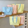 Bolsa de mano de alta gama para tienda de ropa de mujer, bolsa de regalo de embalaje tejida, bolsa de embalaje para compras, se puede imprimir con logo