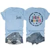 Assistente Social Compassivo Amazon Site Independente Moda Casual Feminina Camiseta de Gola Redonda Manga Curta