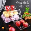 Caja de Embalaje Desechable para Manzana Naranja Caja de Embalaje Transparente Caja de Plástico 46 Piezas Caja de Plástico para Embalaje de Fruta Venta al Mayoreo