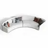 Sofá Curvo de Forma Especial Área de Descanso Recepción Salón de Belleza Tienda de Ropa Oficina de Ventas Vestíbulo de Hotel Negocios Mueble