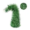 Venda quente transfronteiriça mini fio longo fino com borda verde branca pescoço torto árvore de Natal ornamento de decoração de mesa fonte de fábrica atacado