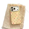 Adequado para Capa de Celular Iphone17Promax, Apple 18Pro com Aparência Sofisticada 16Plus Estilo Europeu e Americano 15 Bolinhas Coloridas