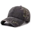 Gorra Retro Lavada Americana con Letras de Grafiti Personalizadas, Gorra de Béisbol Unisex para Primavera y Verano, Versátil y Adelgazante Gorra de Pico de Pato